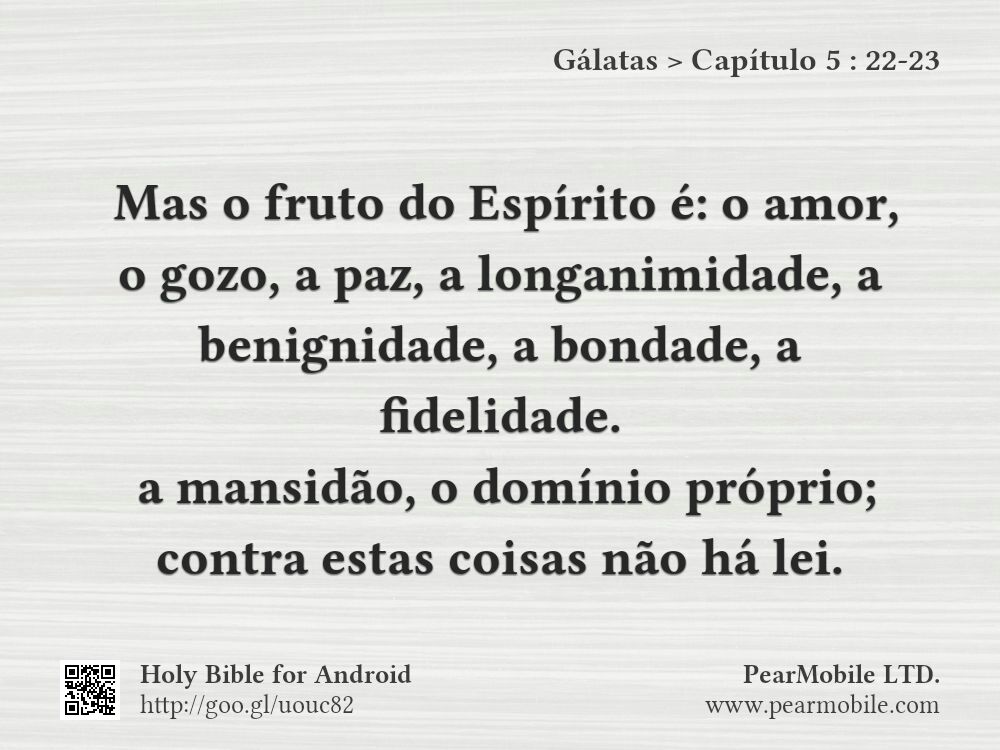 Gálatas, Capítulo 5:22-23